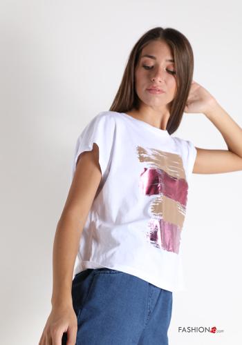 T-shirt en Coton Tissu imprimé - ph 3