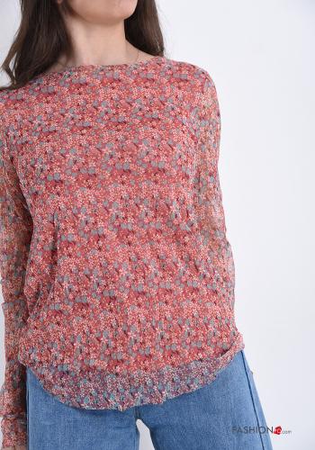 Blusa  tul Estampado floral - ph 4