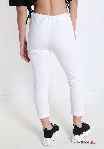 Pantalón deportivo de Algodón  con bolsillos con moño - ph 2