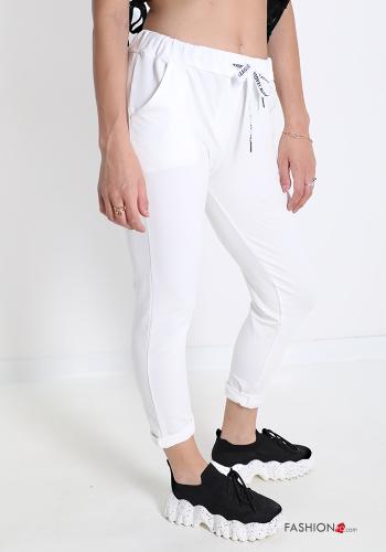 Pantalón deportivo de Algodón  con bolsillos con moño - ph 3
