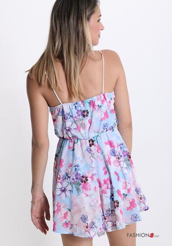 Jumpsuit  scollo a V Fantasia floreale - ph 2