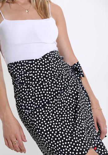 Skirt  with bow tulip With polka dots - ph 4