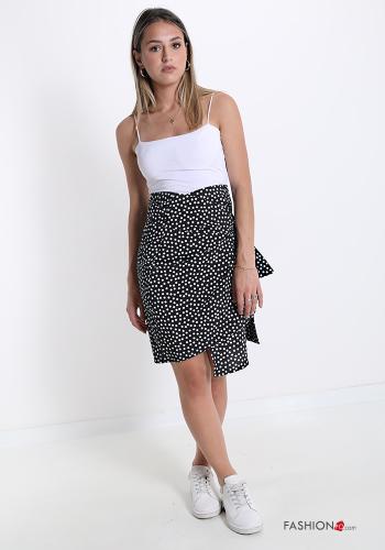 Skirt  with bow tulip With polka dots - ph 5