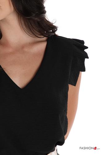 Blusa  con volantes escote en v - ph 4
