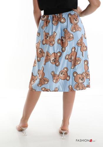 Gonna  con tasche a palloncino Fantasia animali - ph 2