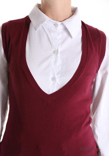 sleeveless Cashmere Blend Sweater with v-neck - ph 4