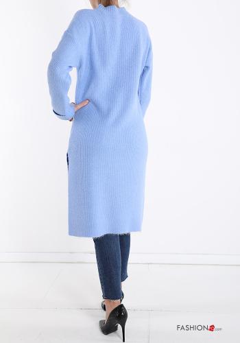 Maglione girocollo con spacco - ph 2