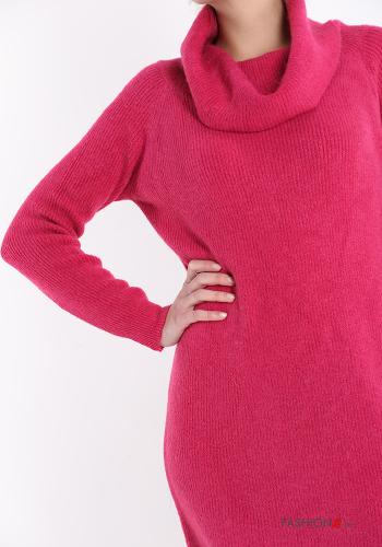 Vestido manga larga por la rodilla de cuello alto - ph 4