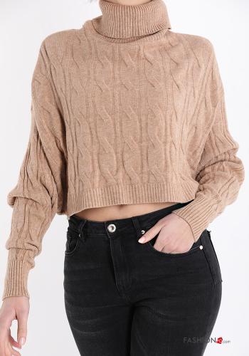 Maglione corto a collo alto - ph 1