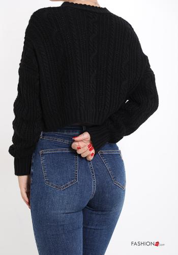 v-neck Mohair Cardigan with buttons - ph 2