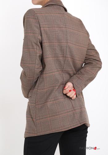 Tartan Blazer with buttons with pockets - ph 2