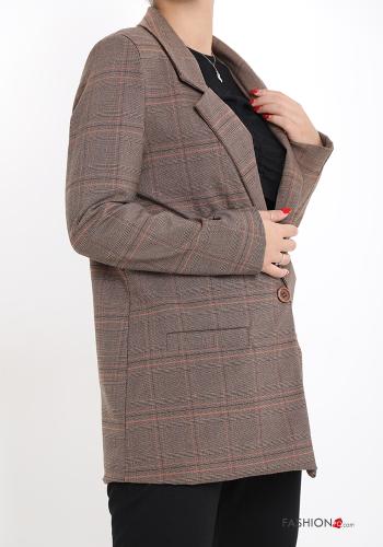 Tartan Blazer with buttons with pockets - ph 3