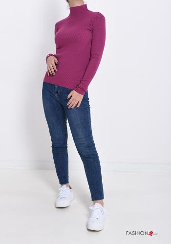 Ribbed Rollneck with buttons - ph 5