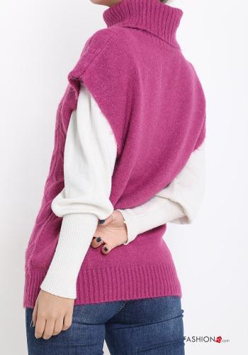 Maglione senza maniche a collo alto - ph 2