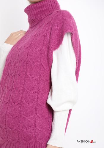 Maglione senza maniche a collo alto - ph 4