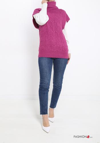 Maglione senza maniche a collo alto - ph 5