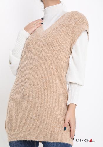 Maglione senza maniche scollo a V - ph 1
