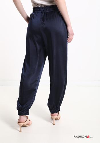 Satin Hose mit Taschen mit Schleife - ph 2