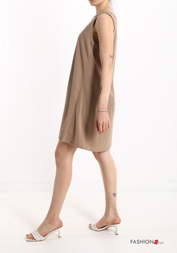 knielanger Ärmelloses Kleid - ph 3