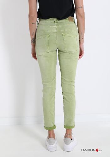 Jeans in Cotone  con tasche con bottoni con zip - ph 2