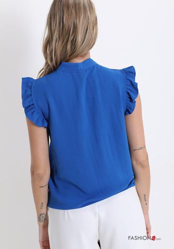 Blusa  con fiocco con balze scollo a V - ph 2
