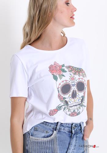 T-shirt in Cotone Fantasia stampata - ph 3