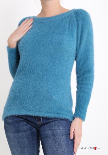 Maglione con scollo a barca