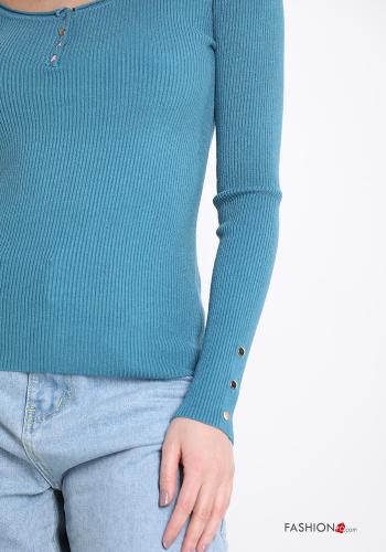 Maglione costine con bottoni - ph 4