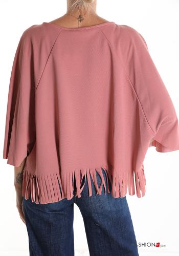 Blouse with fringe 3/4 sleeve - ph 2