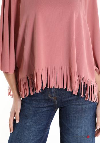 Blouse with fringe 3/4 sleeve - ph 4