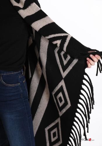 Waistcoat  with fringes Geometric Pattern - ph 4