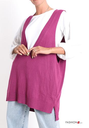 sleeveless Sweater plunging neckline - ph 1