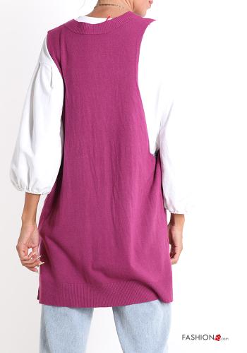 sleeveless Sweater plunging neckline - ph 2