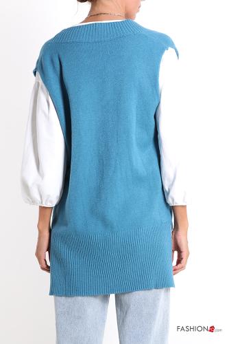 ärmellos Strickpullover mit V-Ausschnitt - ph 2