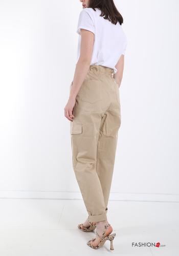 adjustable Cotton Trousers with pockets - ph 2