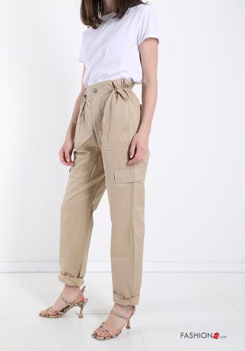 adjustable Cotton Trousers with pockets - ph 3