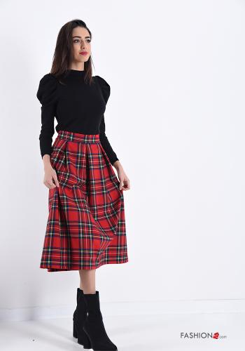 Jupe  à volants Motif tartan - ph 5