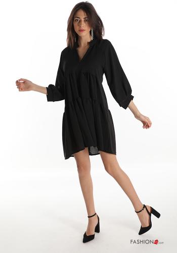 Abito  con balze scollo a V - ph 1