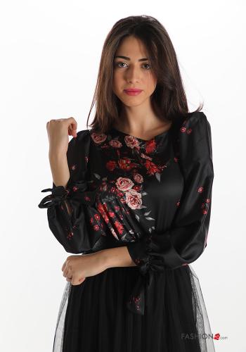Blouse  avec noeud Imprimé floral - ph 1