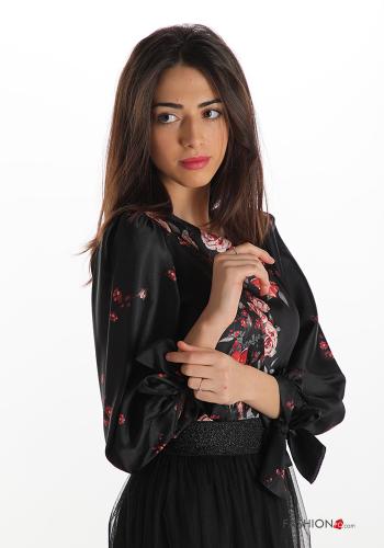 Blouse  avec noeud Imprimé floral - ph 3