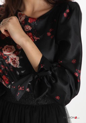 Blouse  avec noeud Imprimé floral - ph 4