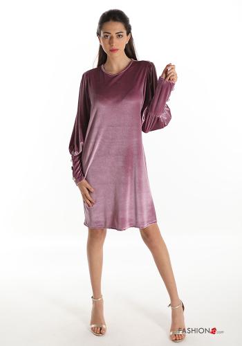Kleid  mit Knöpfen Samt - ph 1