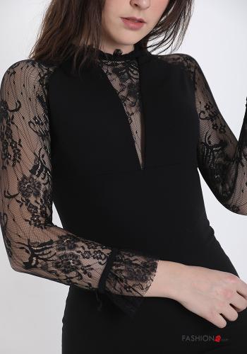 Abito pizzo con zip - ph 4