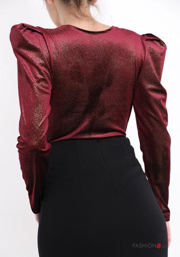 Body lurex in velluto scollo a V - ph 2