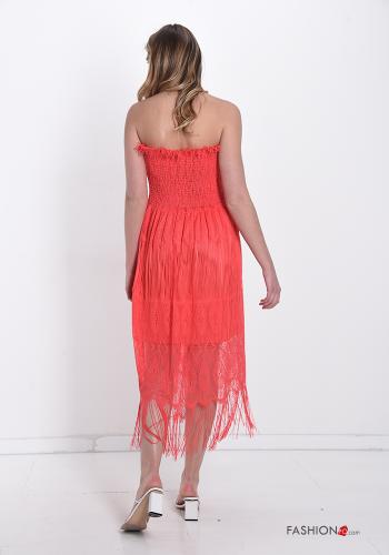 Abito pizzo con balze con frange - ph 2