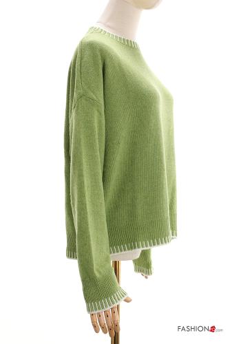 crew neck Cashmere Blend Sweater - ph 3