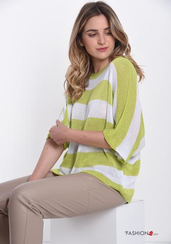 Streifenmuster Strickpullover - ph 2