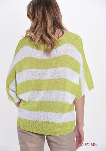 Streifenmuster Strickpullover - ph 3