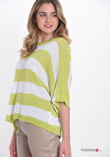 Streifenmuster Strickpullover - ph 4