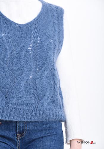 Maglione in Mohair scollo a V - ph 4